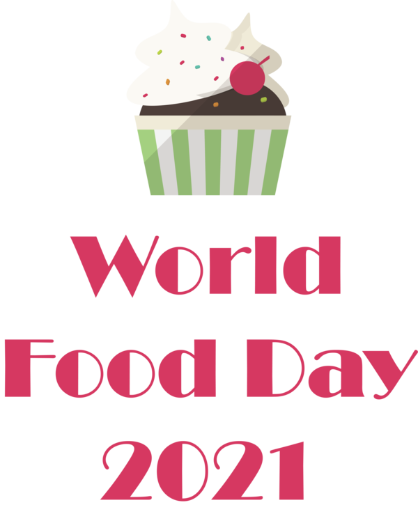 Transparent World Food Day Baking Cup Logo Baking for Food Day for World Food Day