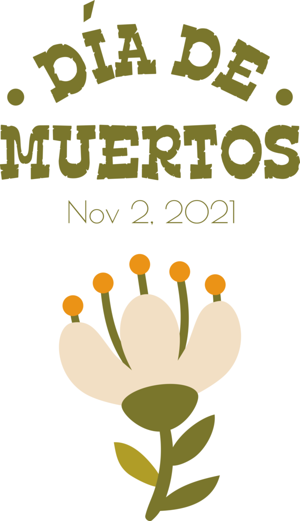 Transparent Day of the Dead Plant stem Floral design Meter for Día de Muertos for Day Of The Dead