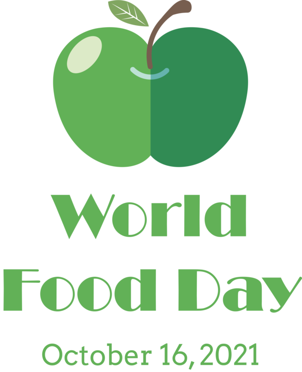 Transparent World Food Day Logo Leaf Design for Food Day for World Food Day