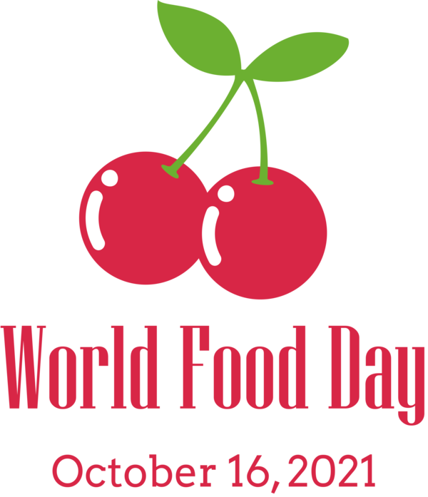 Transparent World Food Day Natural food Logo Superfood for Food Day for World Food Day