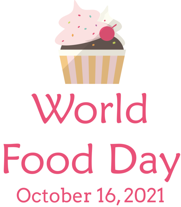 Transparent World Food Day Baking Cup Baking Logo for Food Day for World Food Day