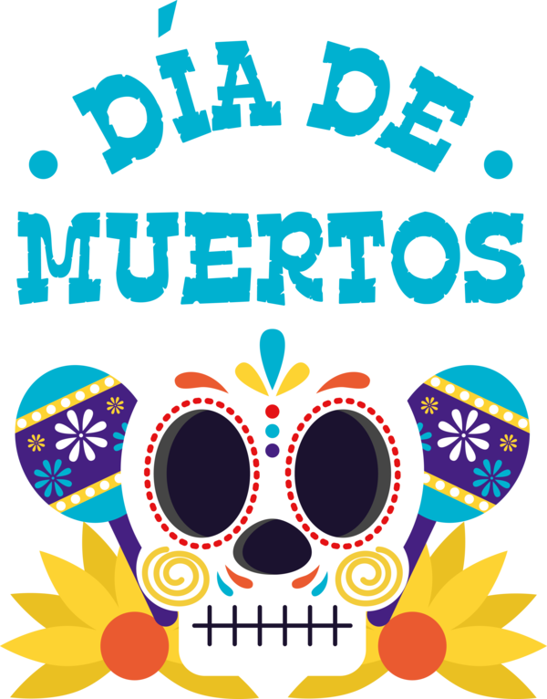 Transparent Day of the Dead Pop art Drawing Painting for Día de Muertos for Day Of The Dead