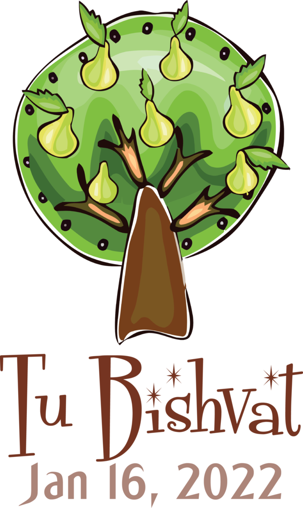 Transparent Tu Bishvat Cartoon Drawing Design for Tu Bishvat Tree for Tu Bishvat