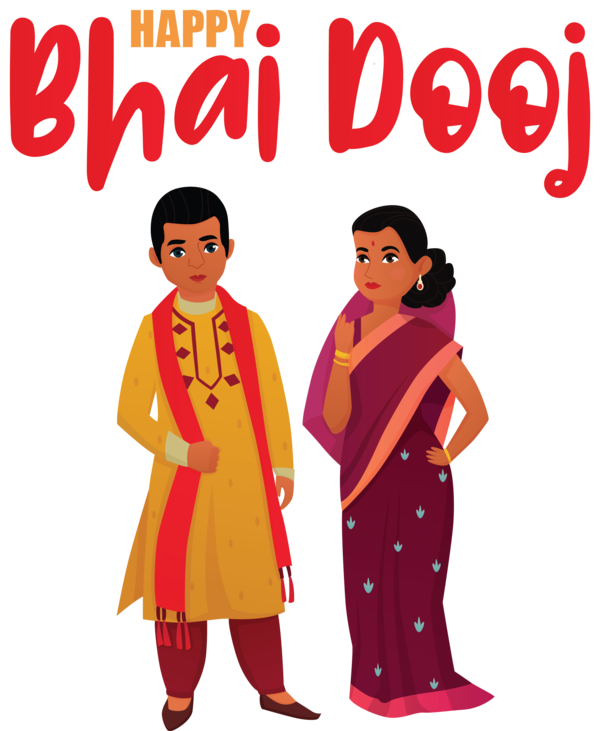 Transparent Bhai Dooj India Costume Languages of India for Bhai Beej for Bhai Dooj