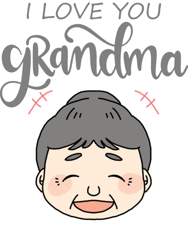 Transparent National Grandparents Day Human Face Smile for Grandmothers Day for National Grandparents Day