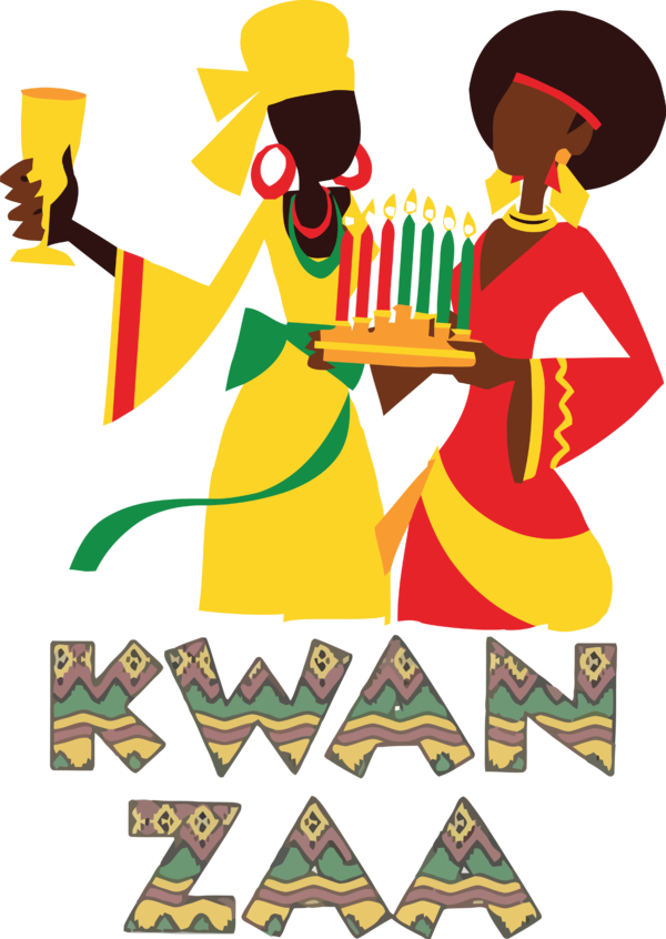 Transparent Kwanzaa Human Logo Design for Happy Kwanzaa for Kwanzaa