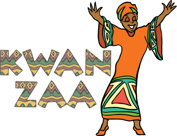 Transparent Kwanzaa Human Cartoon Behavior for Happy Kwanzaa for Kwanzaa