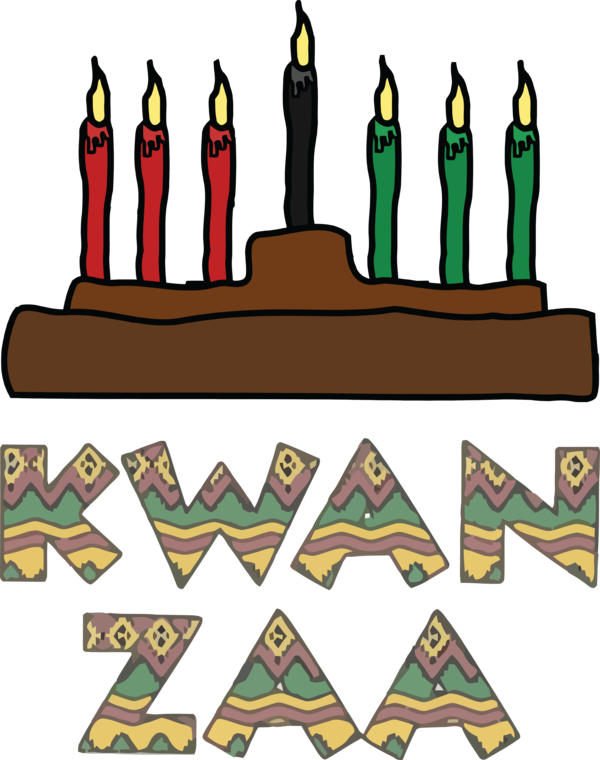 Transparent Kwanzaa Line Tree Recreation for Happy Kwanzaa for Kwanzaa