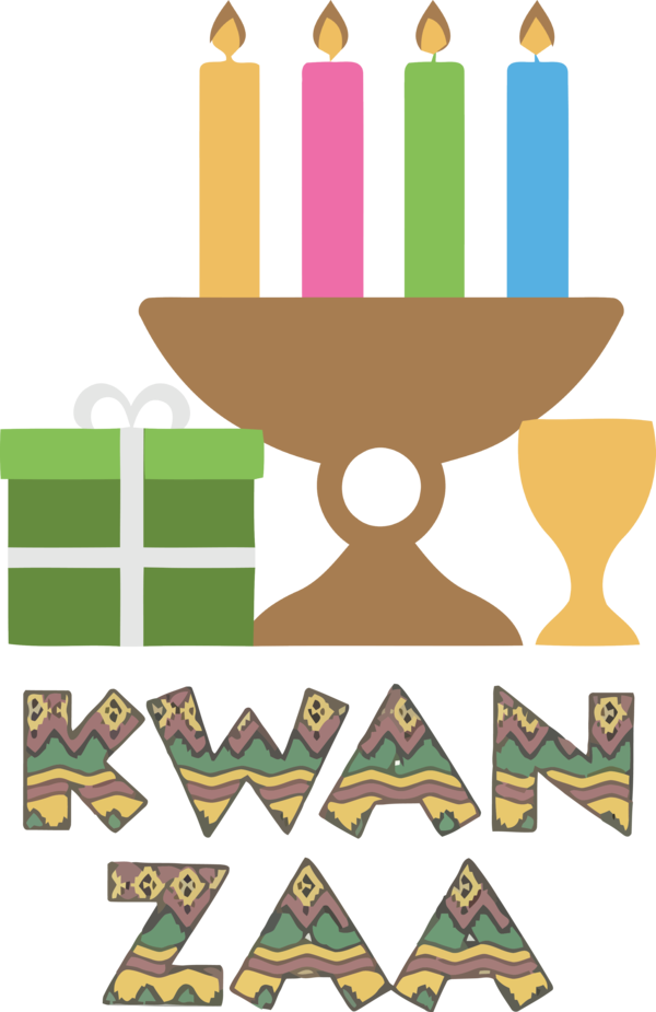 Transparent Kwanzaa Design Line Pattern for Happy Kwanzaa for Kwanzaa