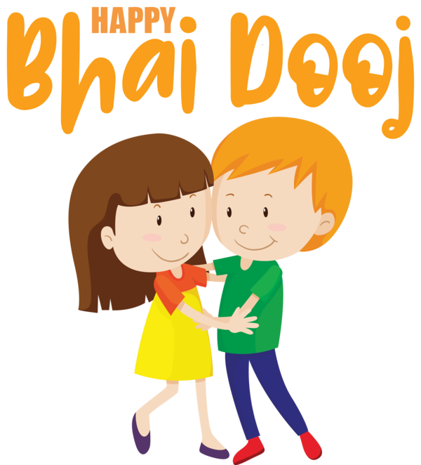 Transparent Bhai Dooj Design Royalty-free Cartoon for Bhai Beej for Bhai Dooj