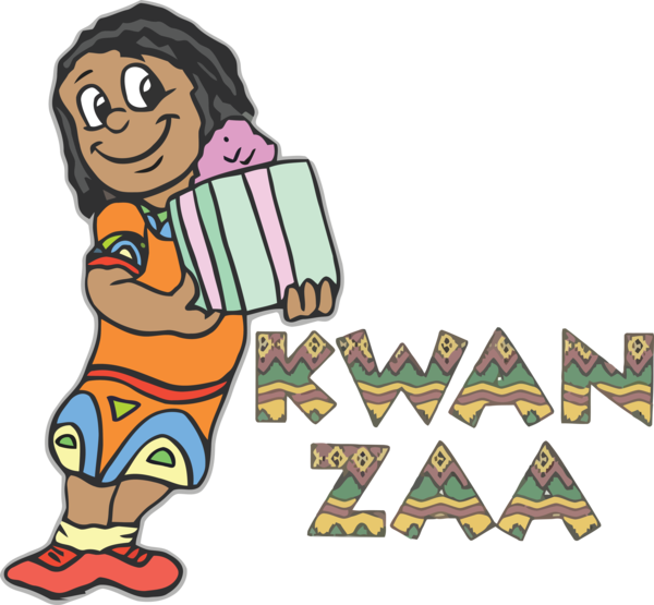 Transparent Kwanzaa Christmas Day Cartoon Logo for Happy Kwanzaa for Kwanzaa