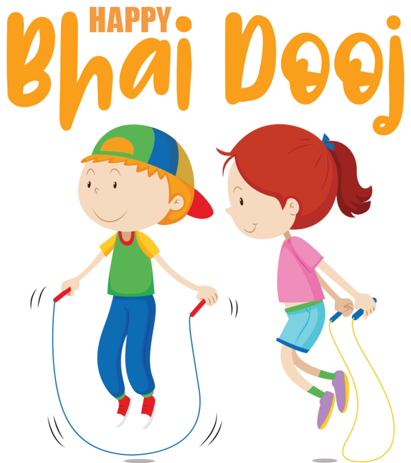 Transparent Bhai Dooj Jump rope Royalty-free Visual arts for Bhai Beej for Bhai Dooj