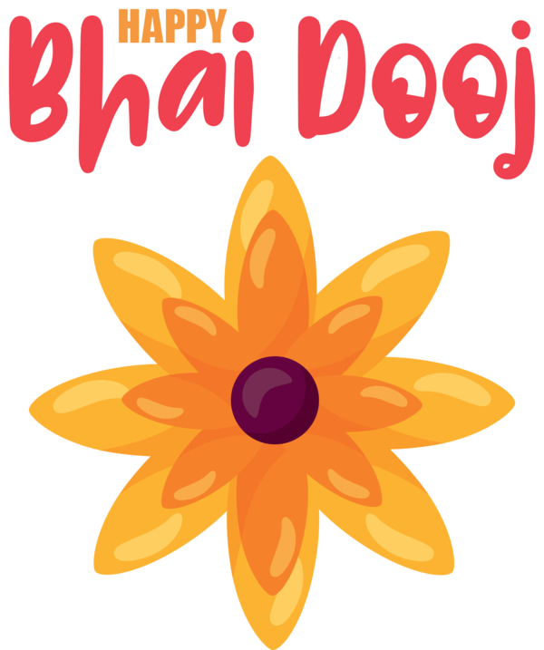 Transparent Bhai Dooj Floral design Daisy family Cut flowers for Bhai Beej for Bhai Dooj