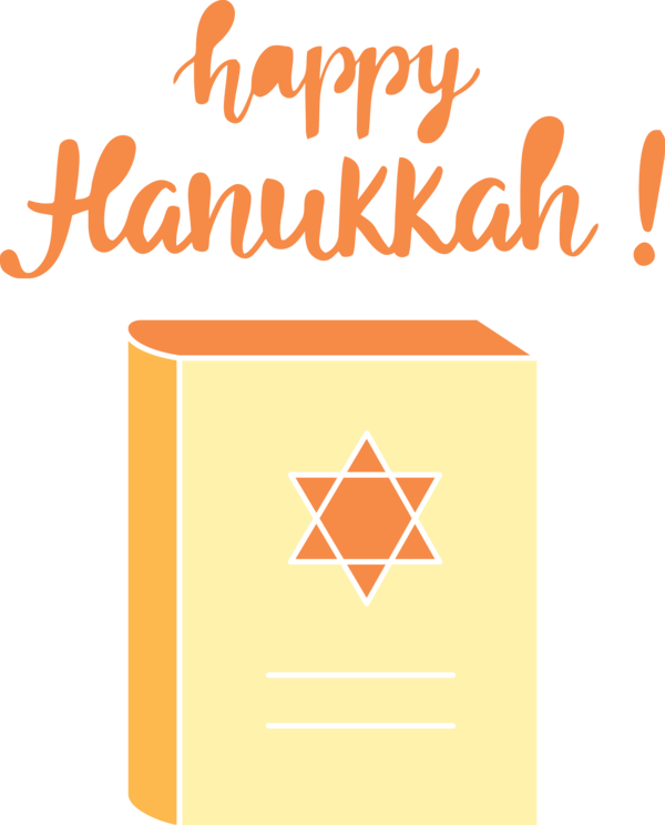 Transparent Hanukkah Line Yellow Meter for Happy Hanukkah for Hanukkah