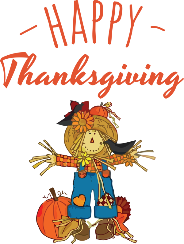 Transparent Thanksgiving Scarecrow Pumpkin Drawing for Happy Thanksgiving for Thanksgiving