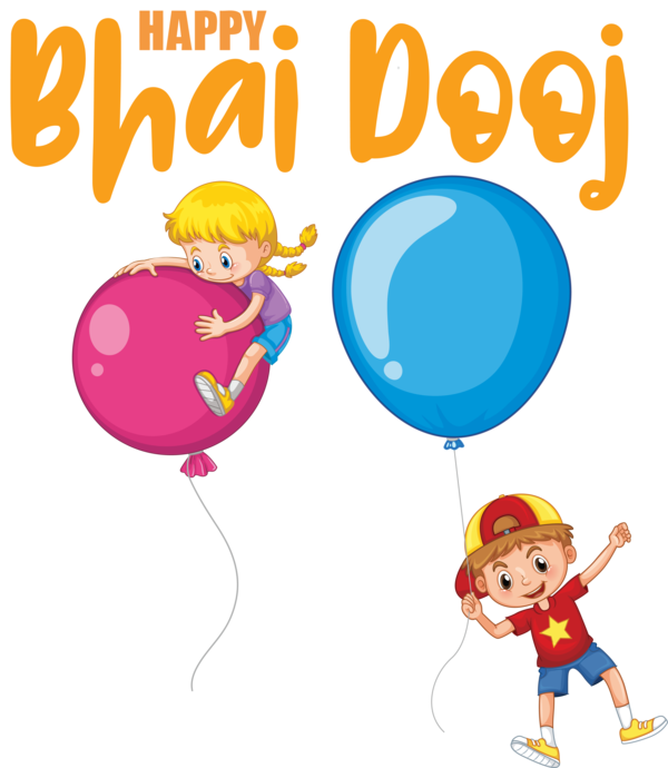 Transparent Bhai Dooj Balloon Toy balloon Royalty-free for Bhai Beej for Bhai Dooj