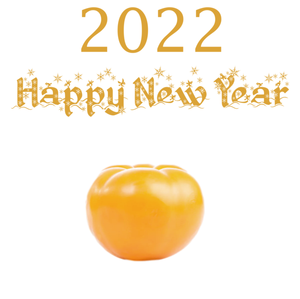 Transparent New Year Vegetable Font Fruit for Happy New Year 2022 for New Year