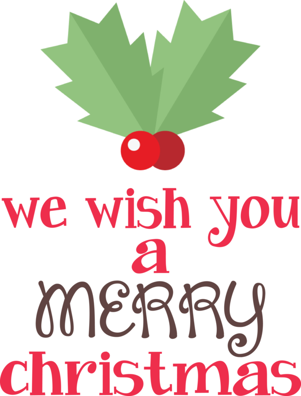Transparent Christmas Leaf Logo Line for Merry Christmas for Christmas