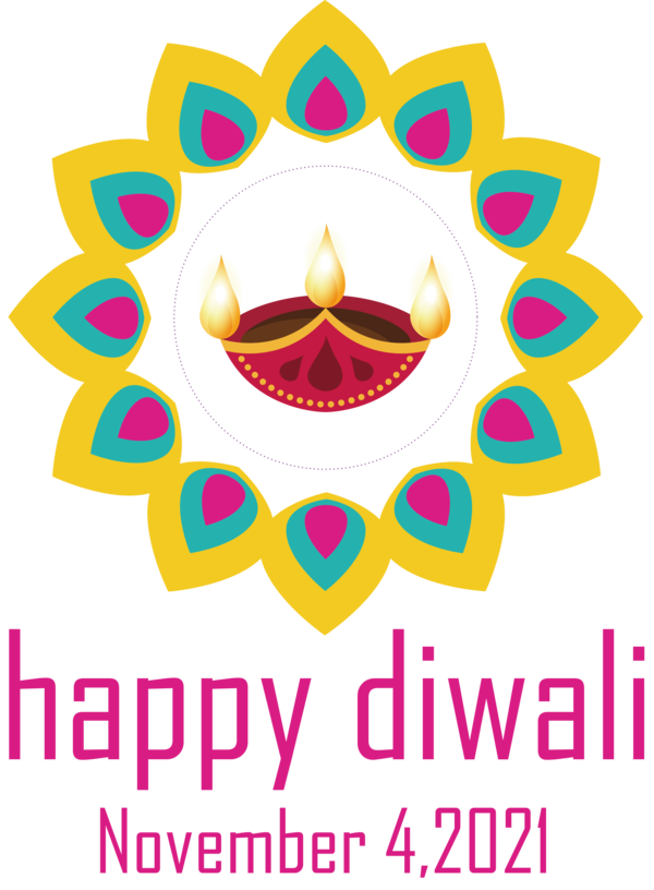 Transparent Diwali 3D computer graphics Logo Drawing for Happy Diwali for Diwali