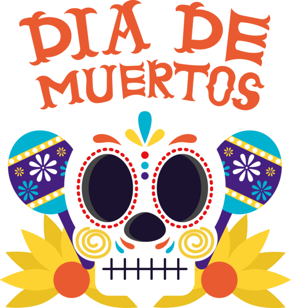 Transparent Day of the Dead Pixel art Digital art Watercolor painting for Día de Muertos for Day Of The Dead