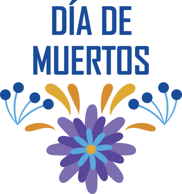 Transparent Day of the Dead Sign  Text for Día de Muertos for Day Of The Dead