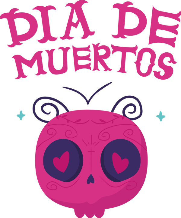 Transparent Day of the Dead Cartoon Snout Line for Día de Muertos for Day Of The Dead