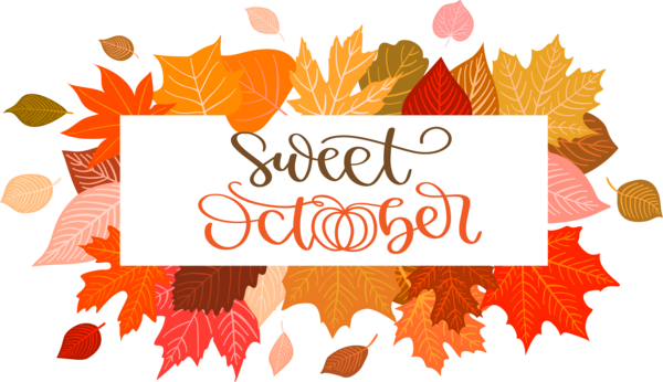 Transparent thanksgiving Vector Design Autumn for Hello October for Thanksgiving