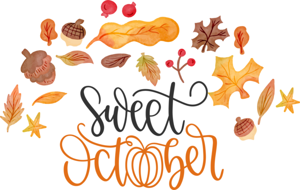 Transparent thanksgiving Drawing Autumn New Year for Hello October for Thanksgiving