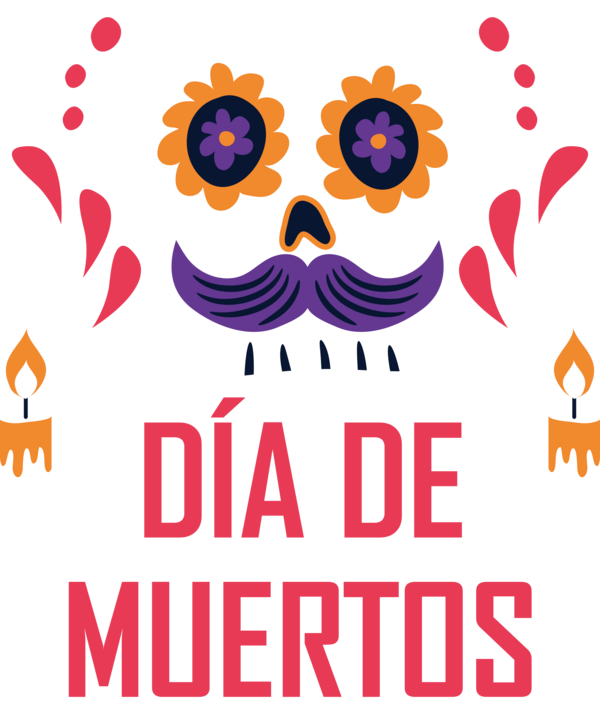 Transparent Day of the Dead Canvas Wall Art Painting good for Día de Muertos for Day Of The Dead