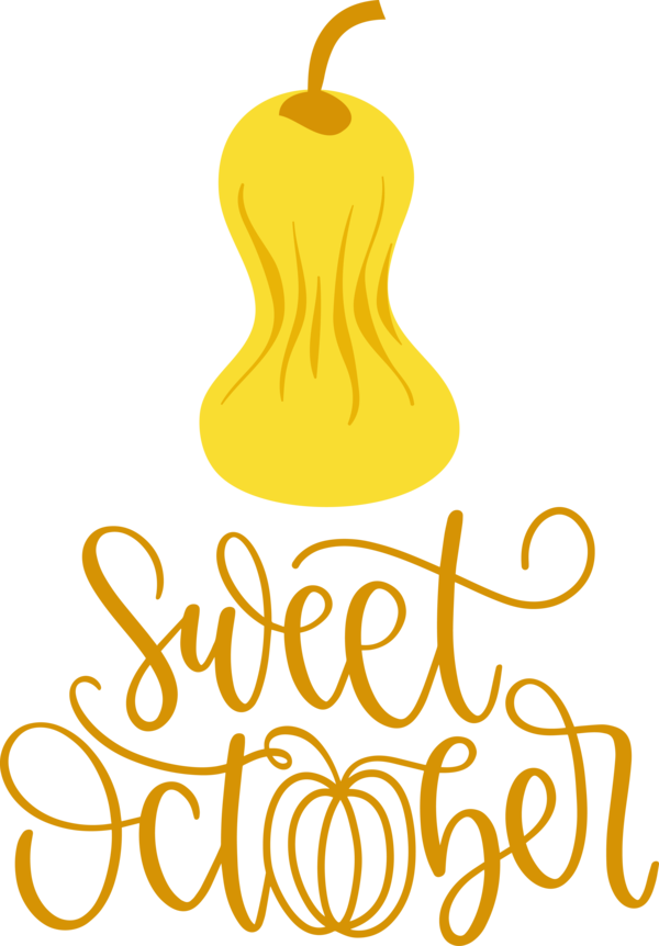 Transparent October Logo Line Yellow for Sweet October for October