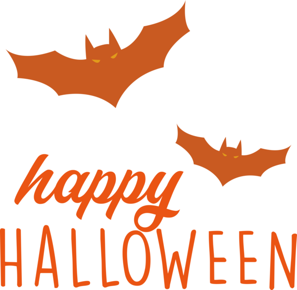 Transparent Halloween Leaf Logo Line for Happy Halloween for Halloween