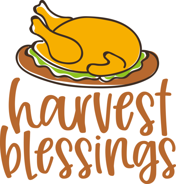 Transparent thanksgiving Logo Line Yellow for Harvest for Thanksgiving