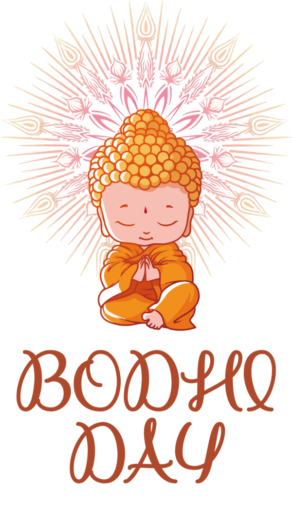 Transparent Bodhi Day Design Line Pattern for Bodhi for Bodhi Day