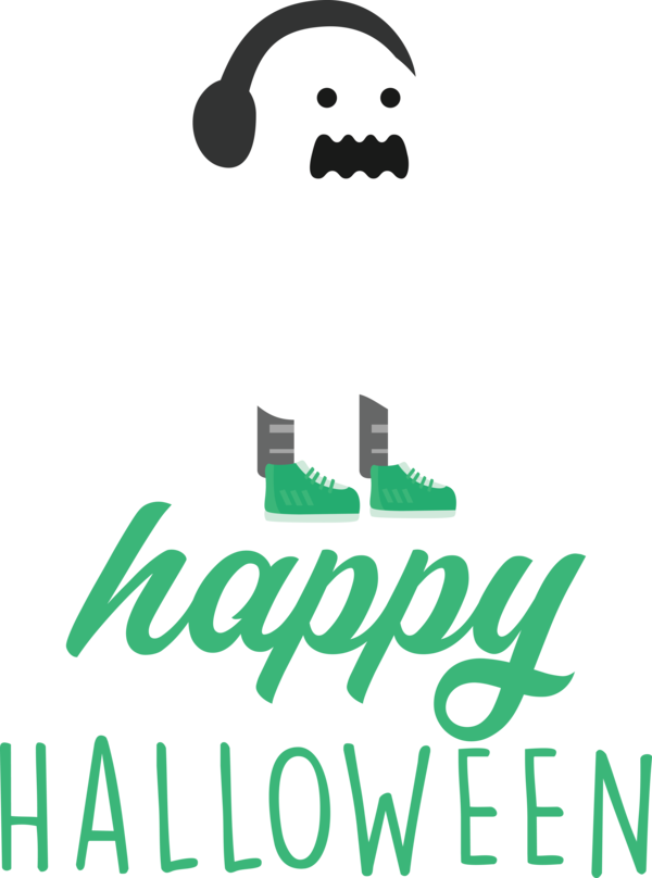 Transparent Halloween Human Logo Line for Happy Halloween for Halloween