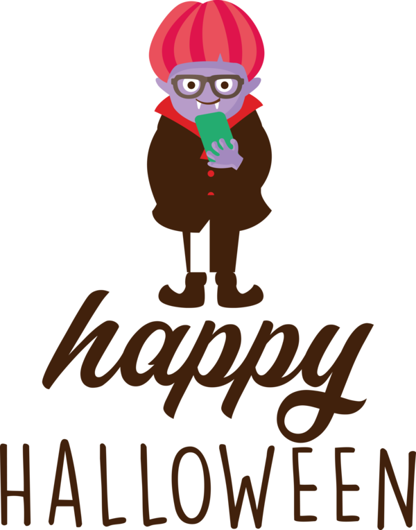 Transparent Halloween Cartoon Human Logo for Happy Halloween for Halloween