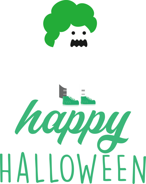 Transparent Halloween Human Logo Leaf for Happy Halloween for Halloween