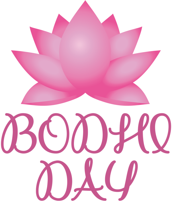 Transparent Bodhi Day Cut flowers Floral design Logo for Bodhi for Bodhi Day