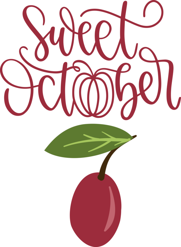 Transparent October Flower Line Superfood for Sweet October for October