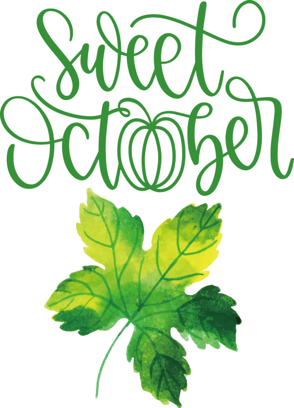 Transparent October October Design Drawing for Sweet October for October