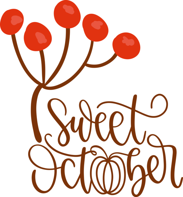 Transparent October Cricut Logo Line for Sweet October for October