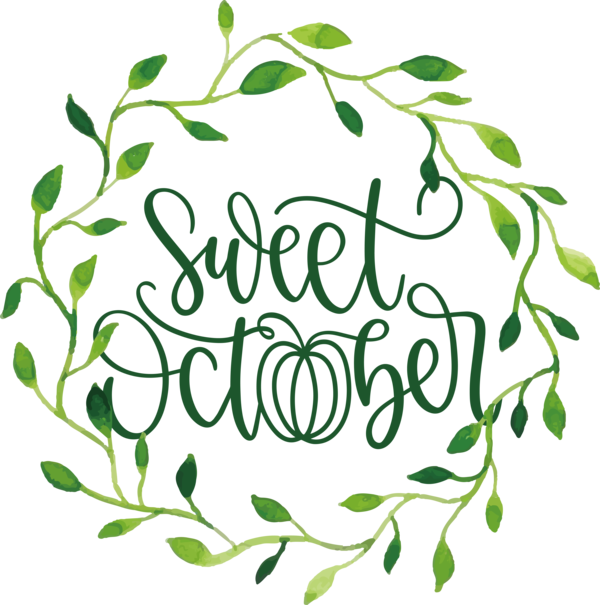 Transparent October October Design Icon for Sweet October for October