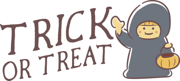 Transparent Halloween Human Logo Font for Trick Or Treat for Halloween