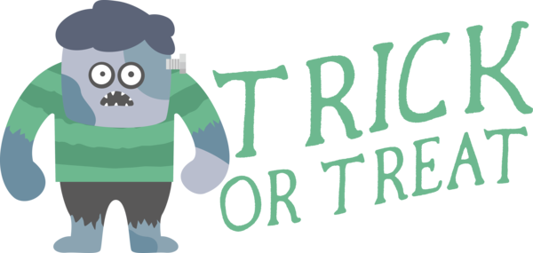 Transparent Halloween Human Logo Design for Trick Or Treat for Halloween