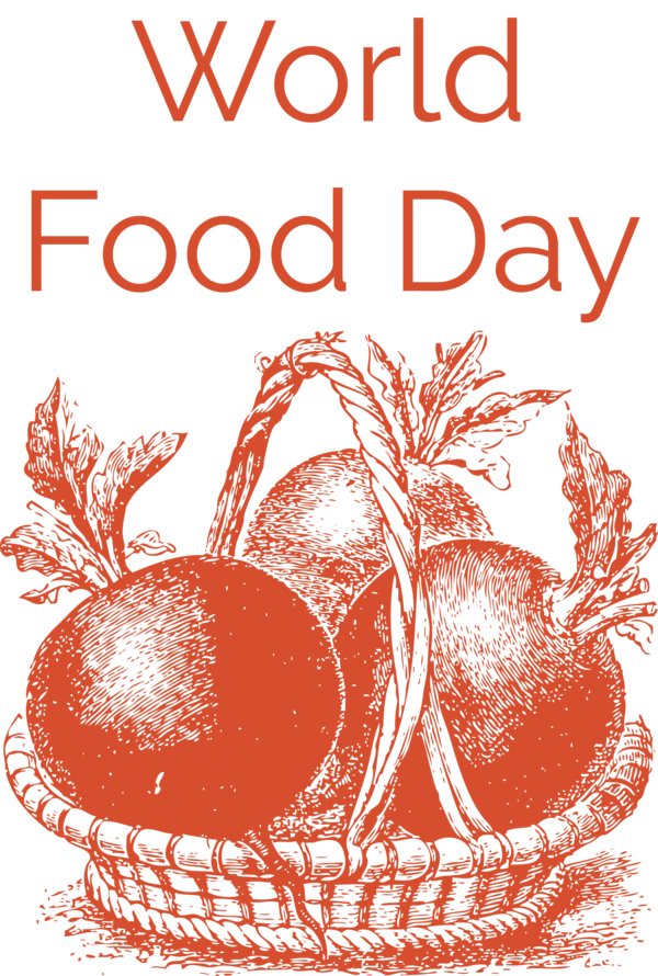 Transparent World Food Day Vegetable Radish Fruit for Food Day for World Food Day