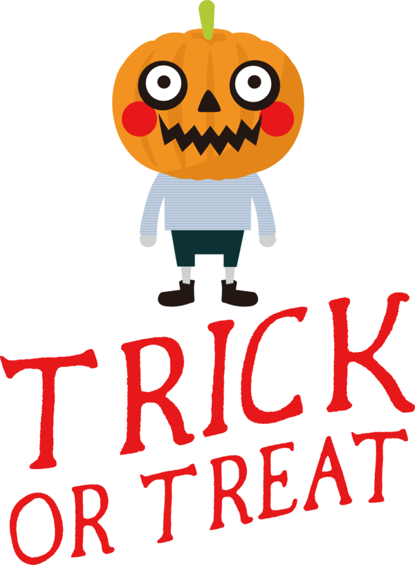 Transparent Halloween Human Logo Line for Trick Or Treat for Halloween