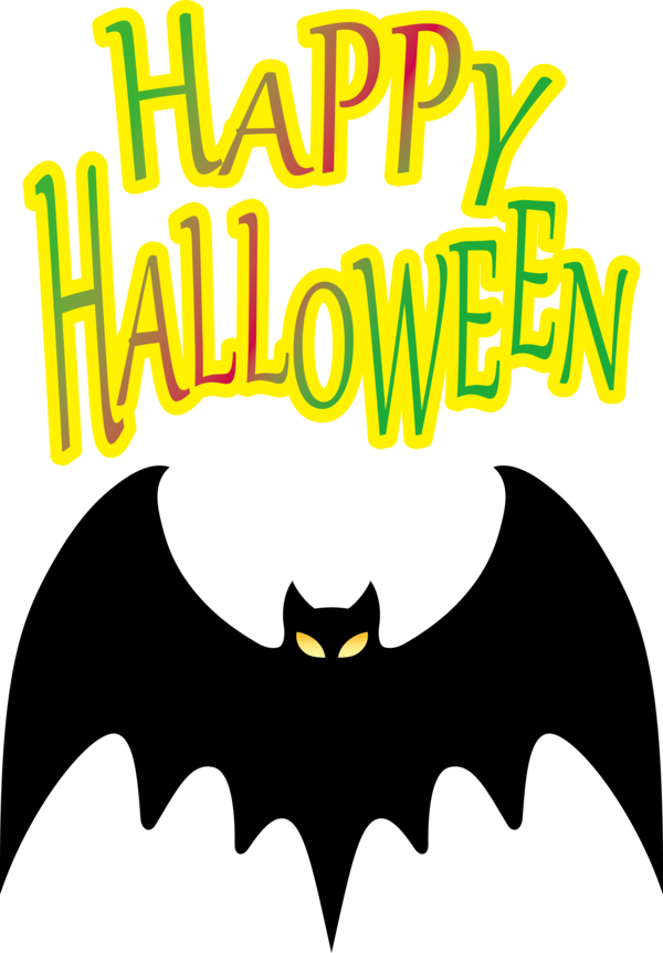 Transparent Halloween Cartoon Logo Yellow for Happy Halloween for Halloween