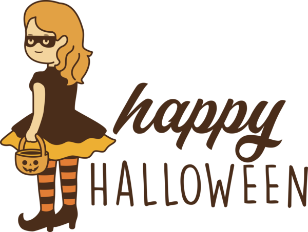 Transparent Halloween Cartoon Human Logo for Happy Halloween for Halloween