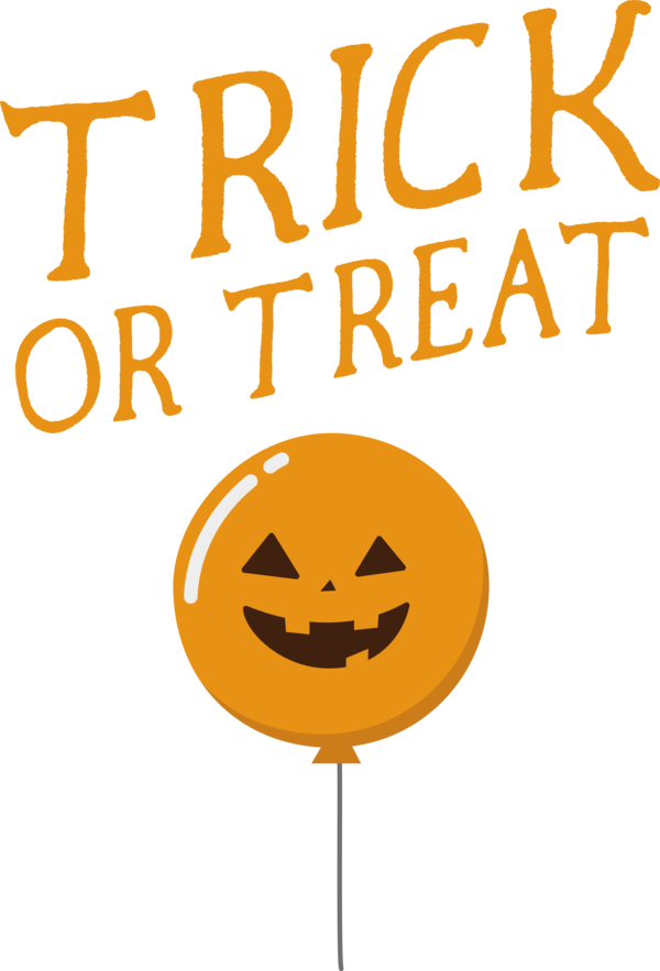 Transparent Halloween Smiley Emoticon Line for Trick Or Treat for Halloween