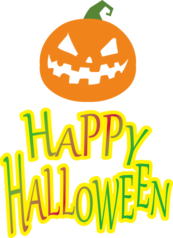 Transparent Halloween Logo Plant Line for Happy Halloween for Halloween