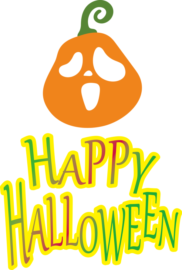 Transparent Halloween Cartoon Plant Logo for Happy Halloween for Halloween